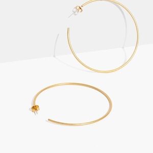 Madewell Oversized Gold Hoop Earrings